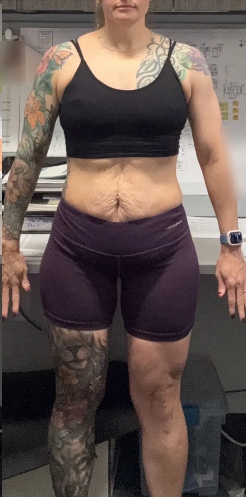 Client front view after training with Renee